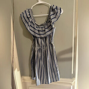 Speechless Striped Blue and White Dress